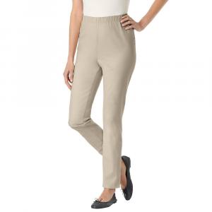 Женские джинсовые джеггинсы Fineline больших размеров для женщин Woman Within, цвет Natural Khaki