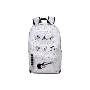 Jordan Полиэстеровый рюкзак унисекс белый, Rock Graffiti