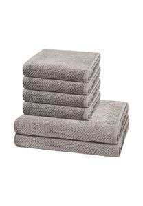 Набор полотенец Cawö Pure, 6 штук, серый