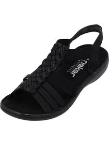 Сандалии на плоской подошве rieker, цвет schwarz/black