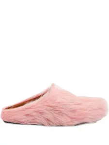 Мюли из телячьей шерсти без застежек Marni