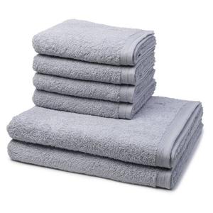 Superwuschel Набор полотенец Möve (6 шт), 50x1x100 см, серебряный