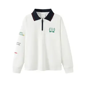 Поло спортивное подростковое ASICS, белый