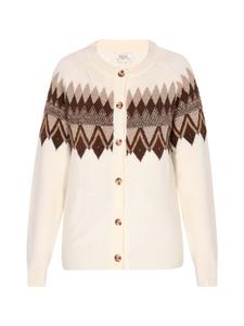 Кардиган usha FESTIVAL, цвет wollweiss mehrfarbig