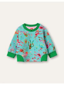 Толстовка с капюшоном Oilily, зеленый