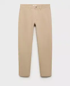 Мужские джинсы Regular Fit из хлопка Mango, загар/бежевый