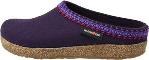 Войлочные тапочки HAFLINGER Grizzly Zigzag, Eggplant