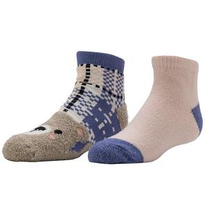 Детские тапочки-носки с подкладкой из плюша, 2 шт Cuddl Duds, Bear