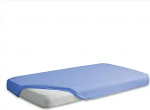 Простыня на резинке джерси 90/100x190/200 PREMIUM синяя Markenlos