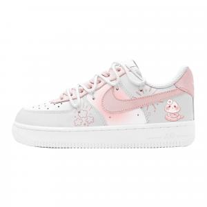 Nike Детские кроссовки для скейтбординга Air Force 1 с противоскользящей подошвой, износостойкие, розовые, для подростков