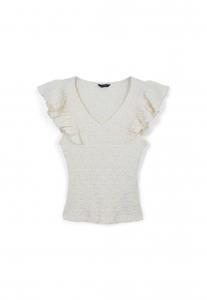 Футболка с принтом VOLANT TESSUTO BUBBLE Calliope, светло-коричневый