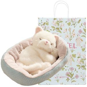 Теплая домашняя коллекция, плюшевая кукла Meowth спящий котенок, плюшевая кукла Woof спящий щенок, высота 18 см GABRIEL