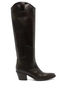 Сапоги на каблуке P.A.R.O.S.H., коричневый