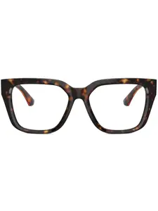 Очки в квадратной оправе с логотипом Burberry, коричневый