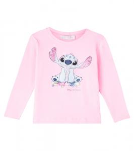 Топ из хлопкового джерси Disney Stitch Monnalisa, Rosa Fairytale