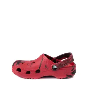 Сабо Crocs Classic Clog, цвет Marbled Red/Black