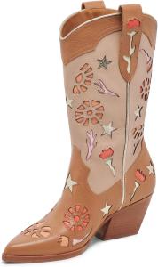 Женские ковбойские сапоги Dolce Vita Lassie, Tan Multi