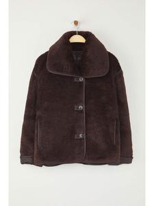 Trendyol Пиджак "Тедди" темно-коричневого цвета
