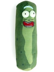 Rick and Morty Декоративная подушка в виде огурца «Рик и Морти», размер 28 x 8 см, зеленого цвета