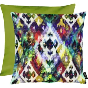 Декоративная подушка Jones Apelt, Bunt, grün + bedruckt