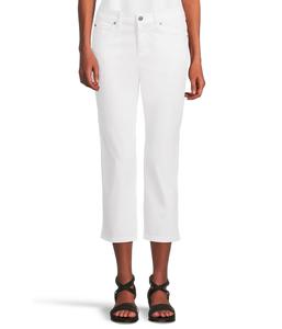 Джинсы Eileen Fisher Petite Straight Cropped Jeans, белый