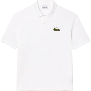 Футболка-поло Relaxed Fit Pique LACOSTE, белый