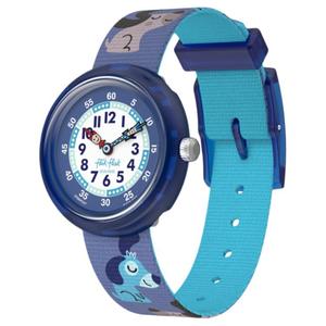 SWATCH Flik Flak кварцевые детские часы 3185 мм синий циферблат корпус из био-материала ремешок из переработанного PET