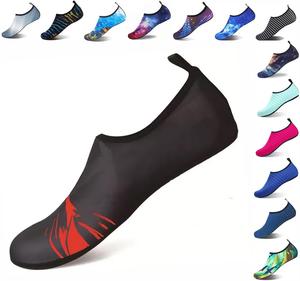 Быстросохнущие нескользящие водные носки для женщин и мужчин, взрослых, купальные комплекты, одежда для пляжа, йоги, активного отдыха, кемпинга, бассейна, отпуска Vimanbite, черный/красный