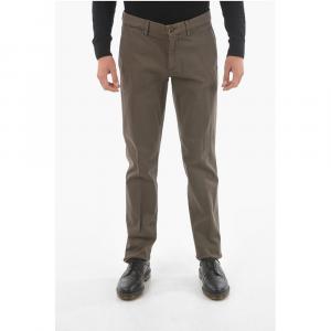 Брюки-чиносы ID Stretch из хлопка Corneliani, Brown