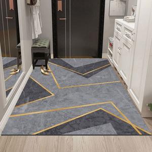 Budis Ковер 120х180 см для прихожей/ванной, впитывающий, нескользящий, Customizable, Classic Minimalist A02 [Non-Slip Tech Fabric]