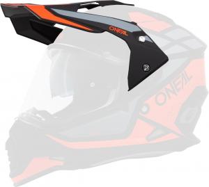 Oneal sierra r helmet peak, Black/Grey/Orange