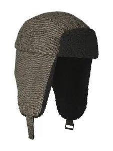 Шапка-ушанка LERROS "Шапка-траппер LERROS, узор зигзаг, с тедди-подкладкой", цвет Dried Tobacco