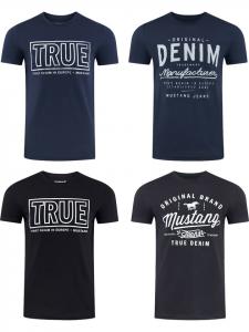 Mustang Набор из 4 футболок с базовым принтом, разноцветные