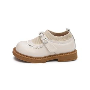 Детские кожаные туфли Детские низкие Budding, черный