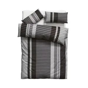 Мое домашнее постельное белье "PHILINE", с современными полосками, постельное белье из хлопка, по размеру. 135х200см My Home, серый