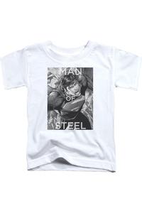 Супермен Флайт оф Стил футболка с короткими рукавами для малышей Gildan, белый