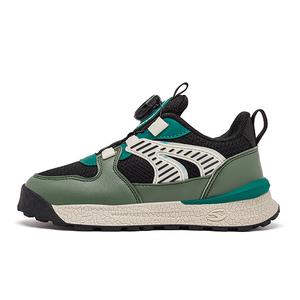 Детские кроссовки для скейтбординга с противоскользящим покрытием Balance Low Top HOBIBEAR, черный/зеленый