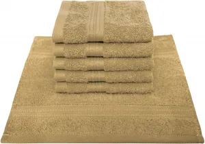 Мыльное полотенце Dyckhoff "Сиена", (набор, 6 шт., 6 мыльных полотенец), с каймой 30х30 см (6 шт.), цвет mandel