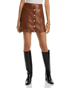 Юбка Клаудии из искусственной кожи Cinq À Sept, коричневый