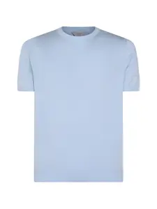 Трикотажная футболка в рубчик Malo, синий