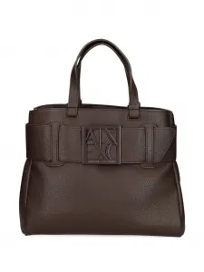 Сумка-тоут с пряжкой Armani Exchange, коричневый