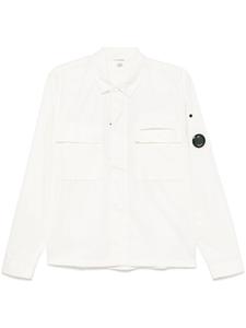 C.P. Company рубашка с декором Lens, белый