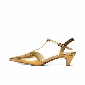 SHOEMAKER QUEEN Женские туфли на платформе с массивным каблуком золотые, цвет Gold