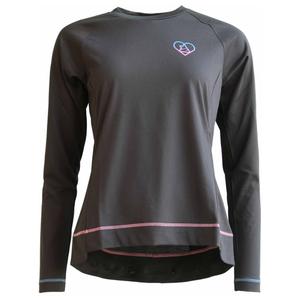 Велосипедный трикотаж Zimtstern Women's Pureflowz Eco Shirt L/S, цвет Pirate Black