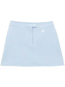 Мини-юбка А-силуэта Courrèges, синий