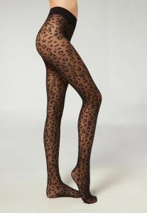 Колготки 30 DEN Calzedonia, цвет schwarz animalier nero