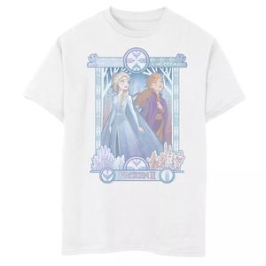 Футболка Disney's Frozen 2 с графическим изображением для мальчиков 8–20 лет, ожидающая приключений, групповая фотография Disney