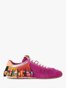 Islington кроссовки с бахромой и бусинами Kurt Geiger London, Pink Fuchsia