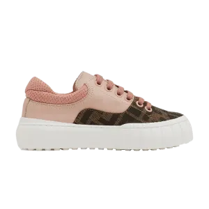 Кроссовки Fendi Force Mini Me Sneaker Kids Pink, черный