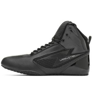 LARA STAR Антискользящие износостойкие высокие кроссовки для тренировок унисекс черные [Утолщенный язычок/Амортизация пятки/Стойкая к истиранию резиновая подошва]